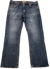 Levi Strauss Signature Bootcut Denim Blue Jeans Men's 38 X 30