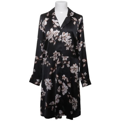 Ichi, Blusenkleid, Größe: M, Schwarz/Mehrfarbig, Polyester, Blumen, Damen #4S8