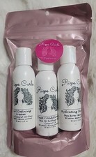 Rizos Curls Travel 3 Pack- Hydrating Shampoo, Deep Cond., Curl Cream 2 oz. Each