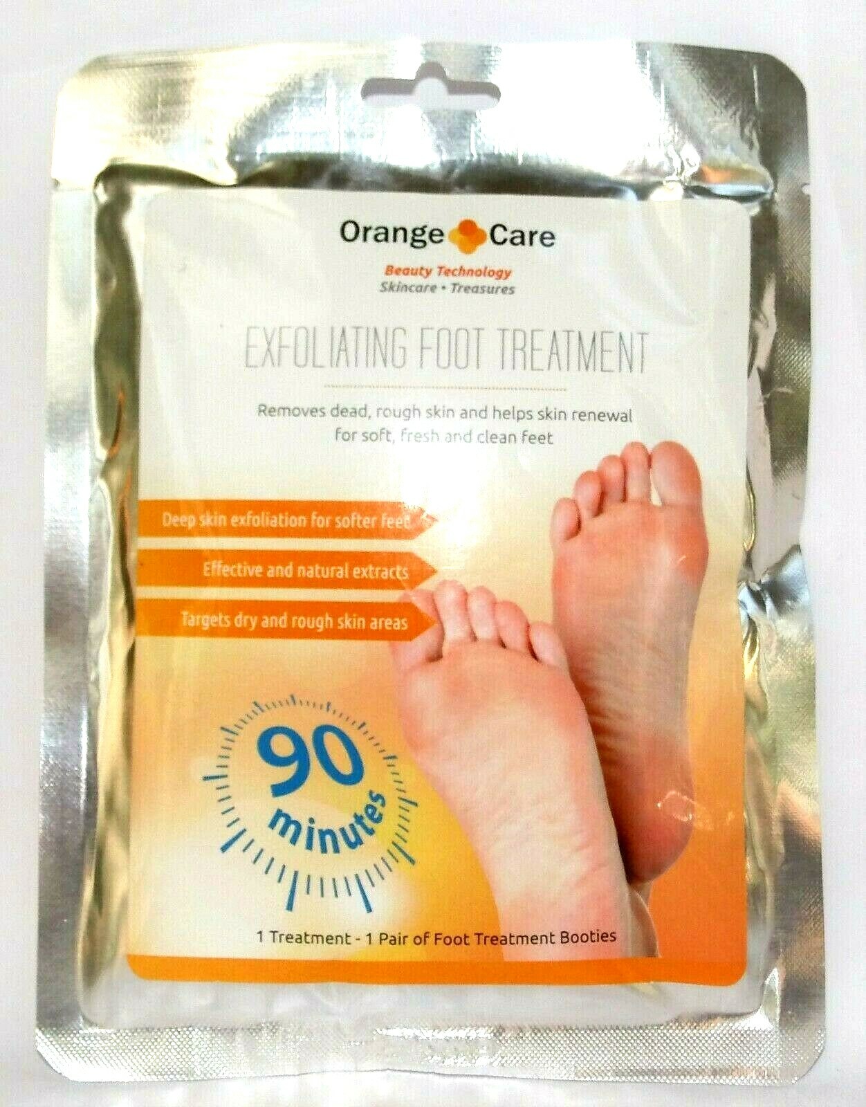 Orange Care Tratamiento de pies exfoliante 1 par Nuevo