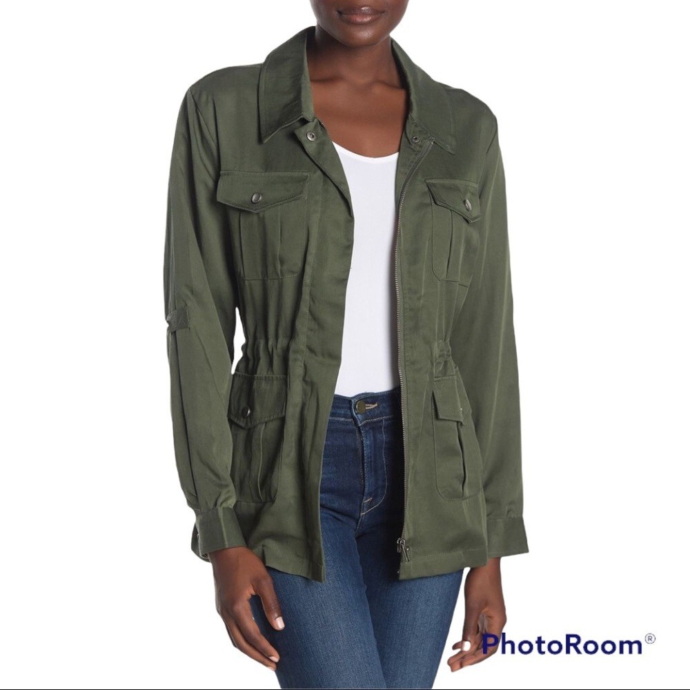 Cupcakes Cashmere Wynona Utility Jacket Army Green XS