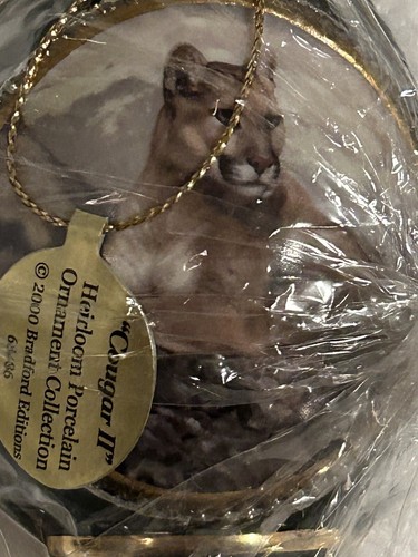 Set 14 Bradford Editions Majestic Cats Porcelian Ornaments COA Numbered NIB New - Picture 8 of 21