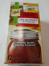 BALL 30000 Regular Mouth Jar Lids and Bands (Pack of 12)