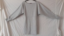 Ladies Pale Grey Long Sleeved Stretchy Bodycon Mini Dress. Size 10. Missi.