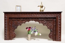 Solid wood oriental console hallway table dressing table table console Nuristan