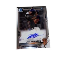 Jairo Pomares 2021 Bowman 1st Bowman Chrome Auto San Francisco Giants CPA-JP