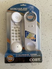 Coby CT-P260 Streamline Phone Lighted Key Pad White Desk Wall Mount Corded