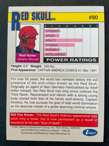 FINISH YOUR SET 1991 Impel Marvel Universe Series 2 II Pick the Card - Picture 180 of 322