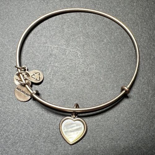 Alex And Ani Valentines Day Heart Bangle Bracelet - Picture 1 of 2