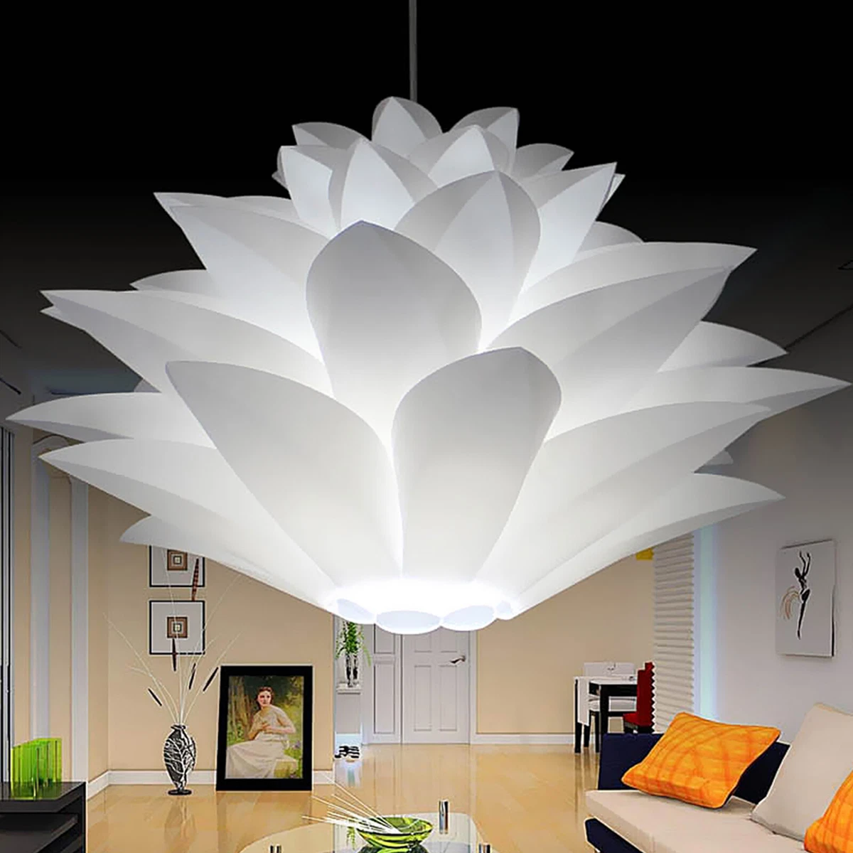White flower on sale light shade