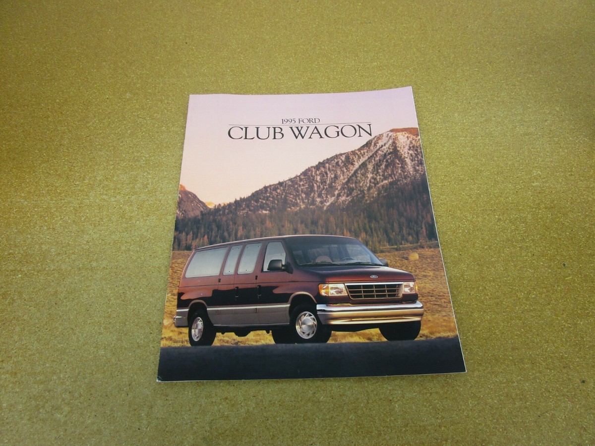 1995 Ford Club Wagon van E150 E250 sales brochure 12 pg ORIGINAL