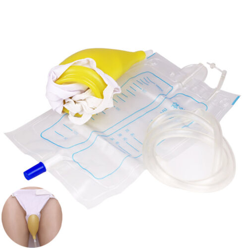 Wearable Urine Bag Collector Portable Travel Incontinence Bags For Male Feminine - Photo 1 sur 9