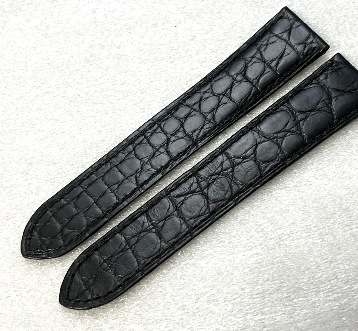 Cartierベルト Cartier Watch Strap 18 x 16mm KD25XT19 Alligator Black Semi
