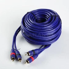 25ft 25' HIGH PERFORMANCE DIRECTIONAL BALANCE RCA 2 Male to Male Audio Cable