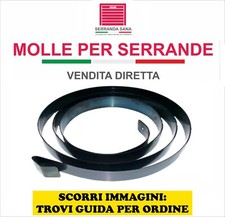MOLLA PER SERRANDE GARAGE IN ACCIAIO TEMPERATO C67s ALTA RESISTENZA -MADEinITALY