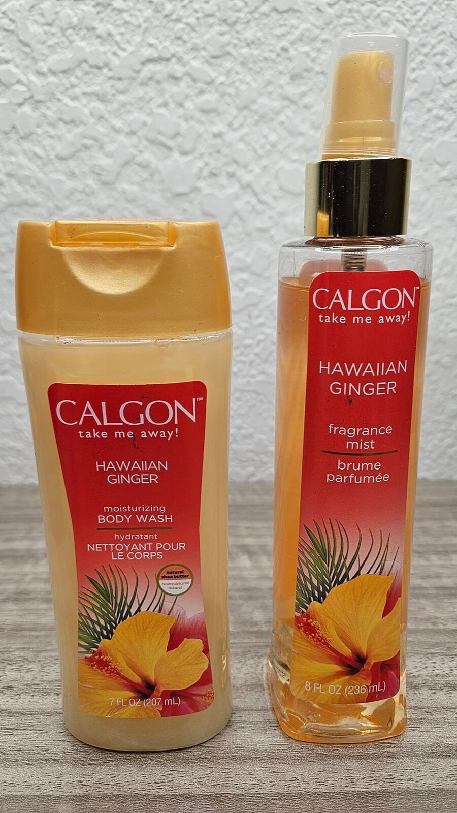 Calgon Body Mist Hawaiian Ginger 8 OZ + BODY WASH C1 eBay