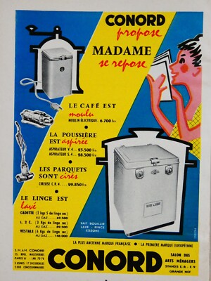 Publicité de presse ancienne Simca de 1955 - Old paper advertisement