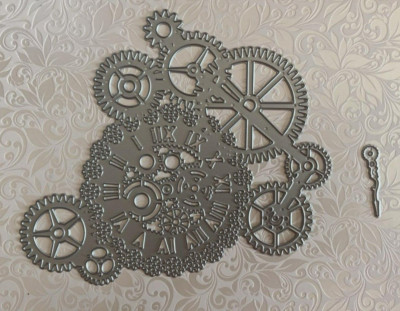 XXL Steampunk Skelett Uhr mit Zeiger Metall Schneideisen Set UK Verkäufer 2486