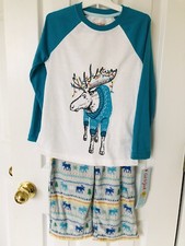 cat  jack 2 Piece Pajamas Set moose in ugly sweater Christmas Pj Set