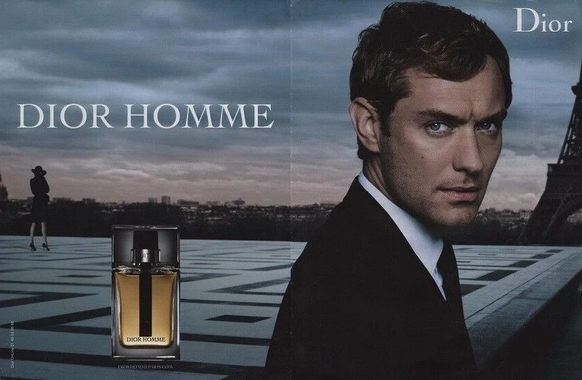 Publicité papier Parfum. Perfume ad. Dior Homme 2010 double page