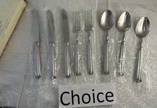 Pottery Barn Toulouse unused  "Choice " 18/10 glossy Stainless Portugal