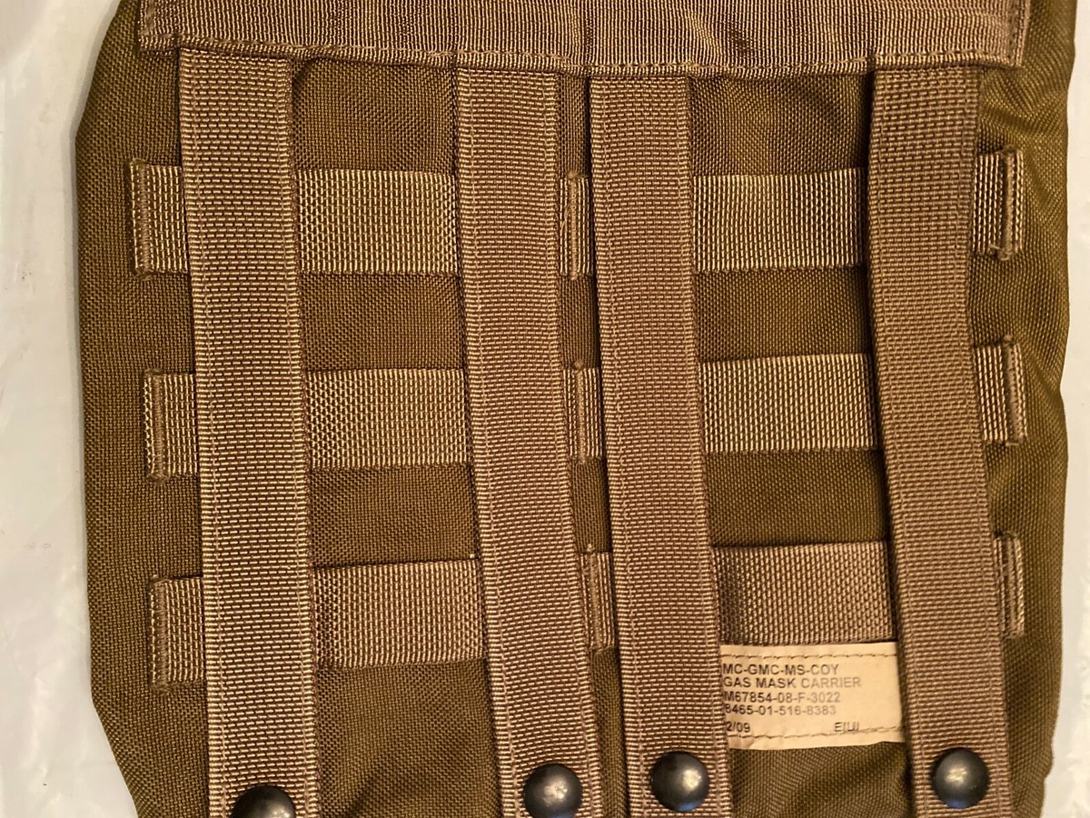 米海兵隊 実物 ガスマスクポーチ コヨーテ Marine Corps USMC Heavy