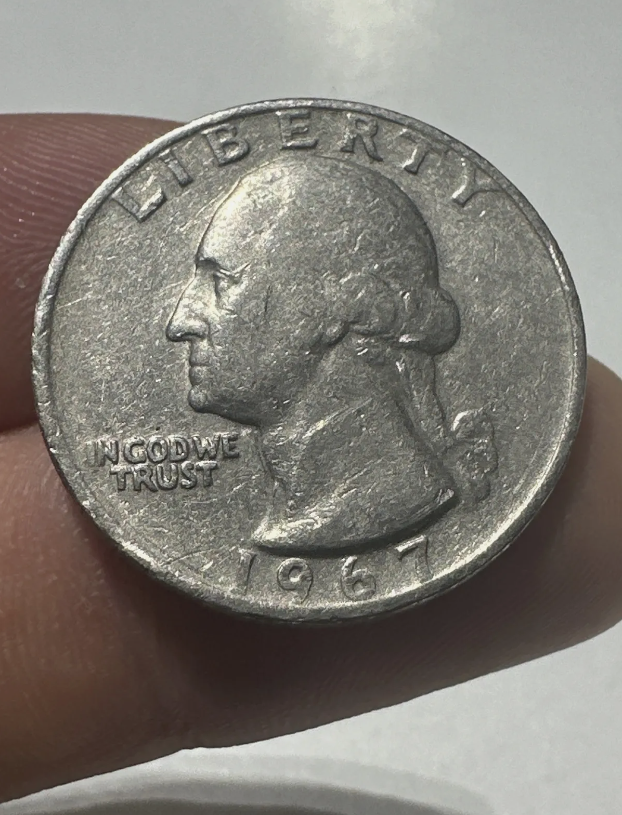 1967 Quarter No Mint Mark Rim Error 90% Silver | eBay