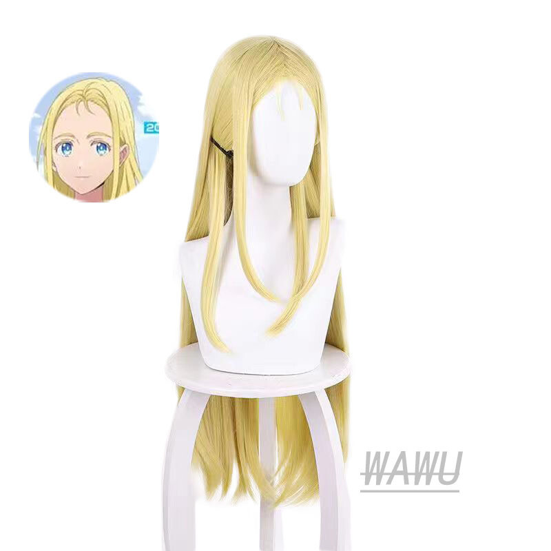 Peluca Cosplay Summer Time Render USHIO KOFUNE LARGA Fiesta Sintética Disfraz Pelucas
