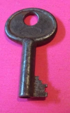 Antique CORBIN PV 15 Steamer Trunk Chest SKELETON Key Lock Vintage OLD