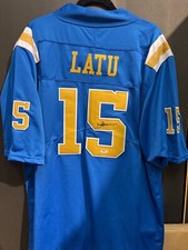 LAIATU LATU SIGNED CUSTOM UCLA JERSEY PSA DNA ITP CERT COLTS #15 PICK SIZE L