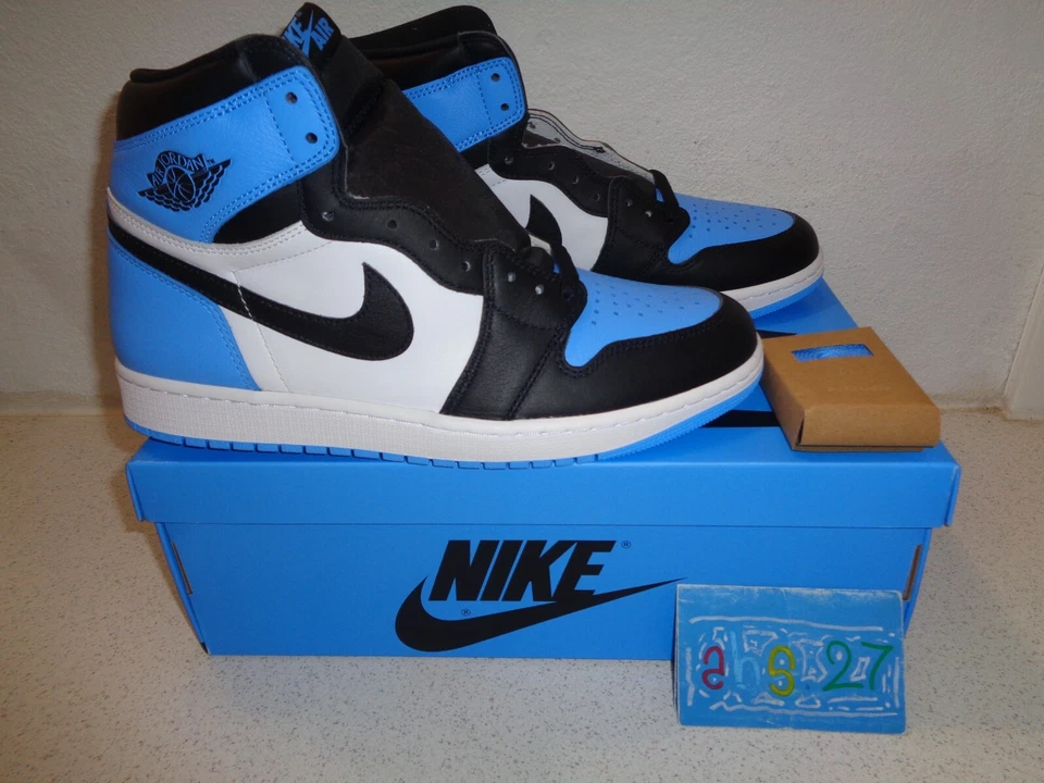 NIKE air Jordan 1 Retro High OG I UNC Toe University blue 44eur 10us 9uk 2023 - Bild 2 von 4