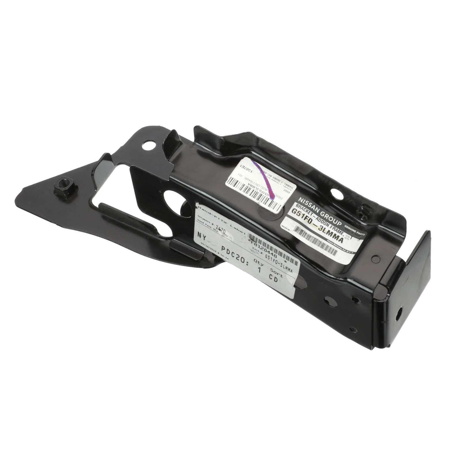 Riel exterior del miembro lateral derecho para Nissan NV200 Taxi 2013-2021 (N/P G51F0-3LMMA)