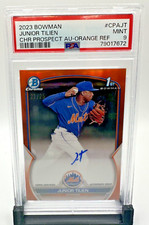 2023 Bowman Chrome Prospect Orange Refractor Auto /25 Junior Tilien Mets #CPA-JT