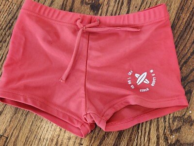 Zara Boys Red Soft Surf Swim Shorts With Outer Tie Size 5 Good Condition 