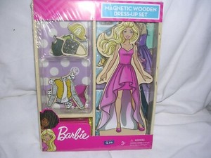 2019 Mattel Barbie Magnetic Wooden Dress Up Set new | eBay