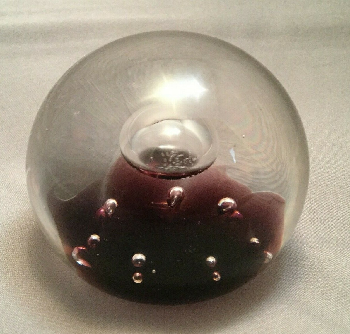 Caithness Paperweight Jubilee Crown Bubble Limited Edition 2046 of