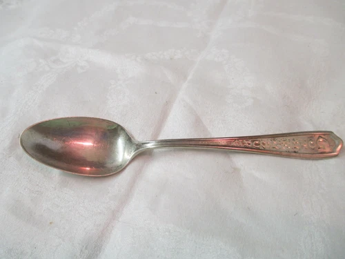 Antique 1915 Wallace Sterling Silver Souvenir Teaspoon Gothenburg NE #44 mono RC