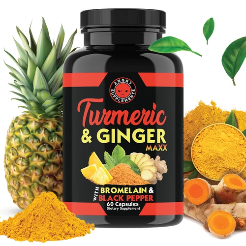 Turmeric Curcumin with Ginger + Black Pepper Joint Pain Maxx Strength Capsules