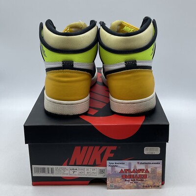 その他 NIKEAIR JORDAN1 RETRO HIGH OG volt 26.5 Size 7.5 - Jordan 1 Retro High OG Volt White Black Yellow
