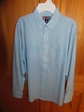 CHAPS - BOYS - SHIRT - OXFORD BLUE - SIZE 16        (GRN-201-1x3)