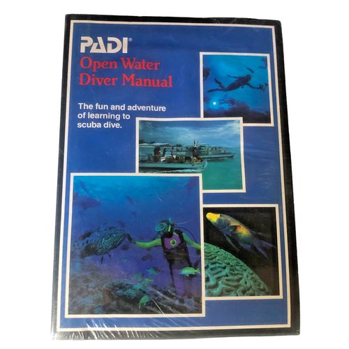 NOS Sealed PADI Open Water Diver Manual and Diver's Log