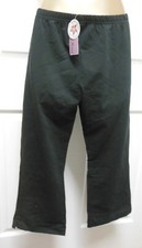Cotton spandex capri pants black ladies small SUN scorched