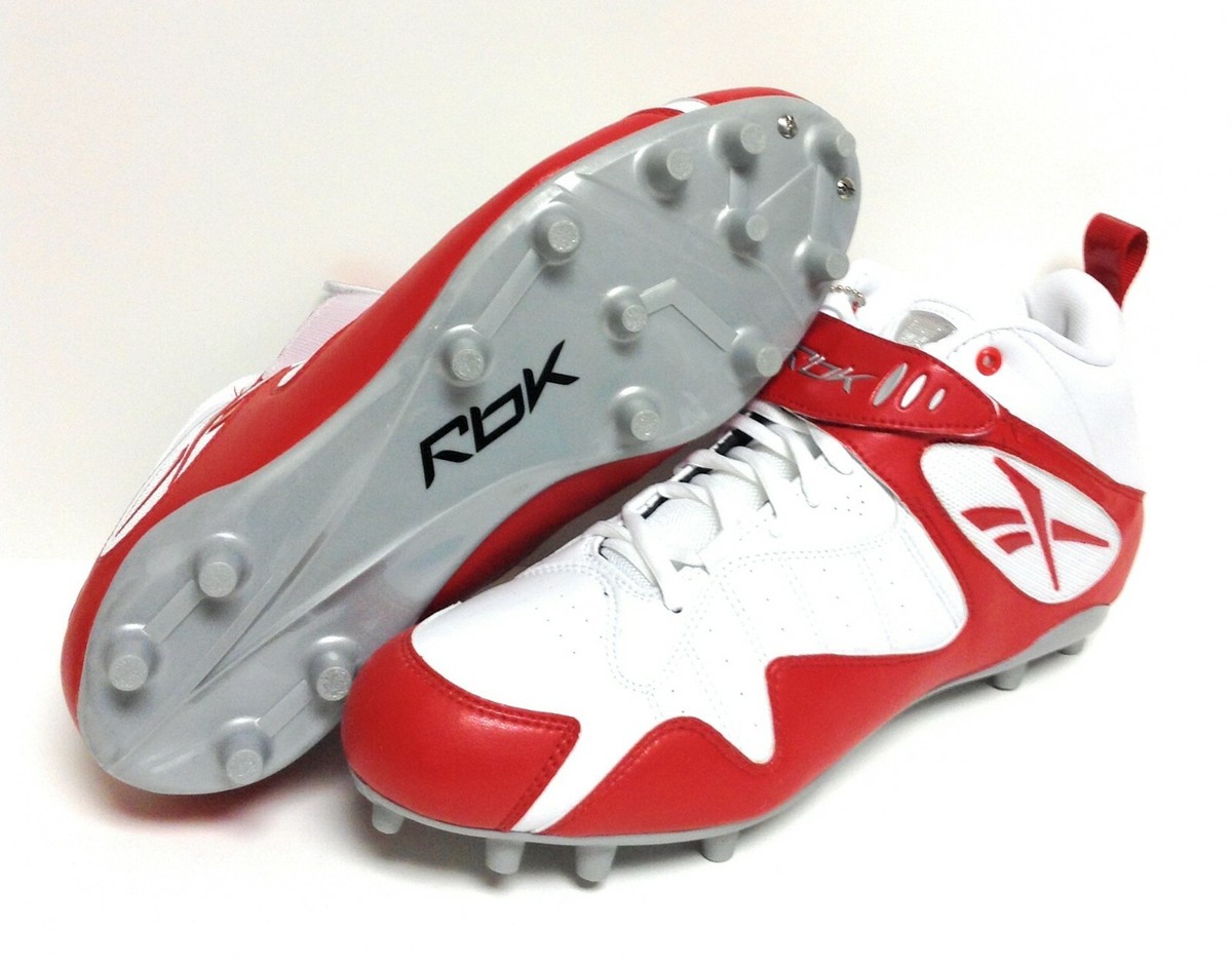 ワン Mens Reebok Pro All Out One Mid D 20-174294 Red White Football