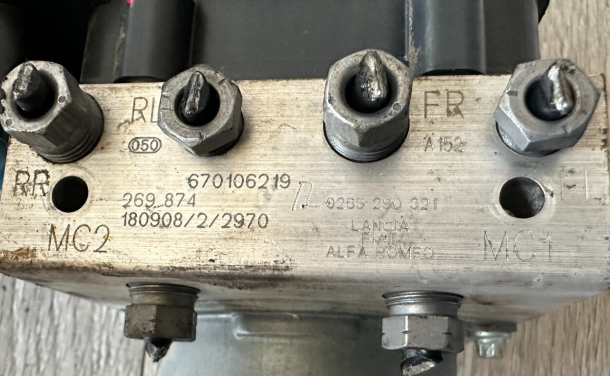 2019 MASERATI GHIBLI ANTI-LOCK ABS BRAKE PUMP ACTUATOR, 0265290321, 269874, OEM