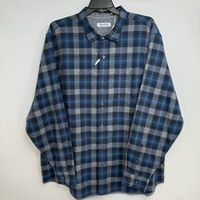 NWT TOMMY BAHAMA Canyon Beach Flannel Cozy Check Men  s 3XLT Teal Bay 168
