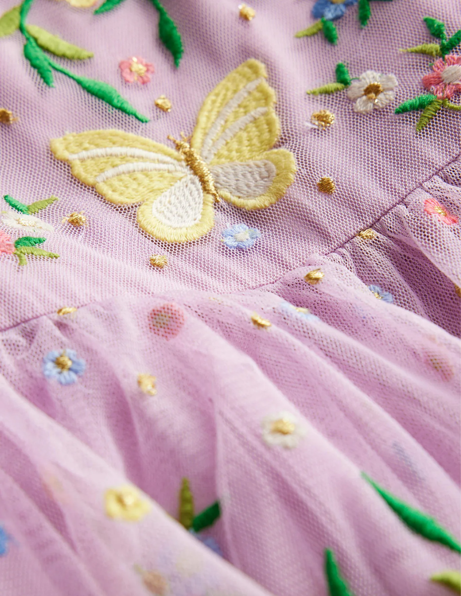 NWT Mini Boden Tulle Embroidered Party Dress | eBay