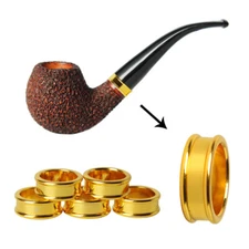 1 Pcs Gold Metal Hoop Tobacco Pipe Decoration Ring Copper Ring DIY Pipe Tool