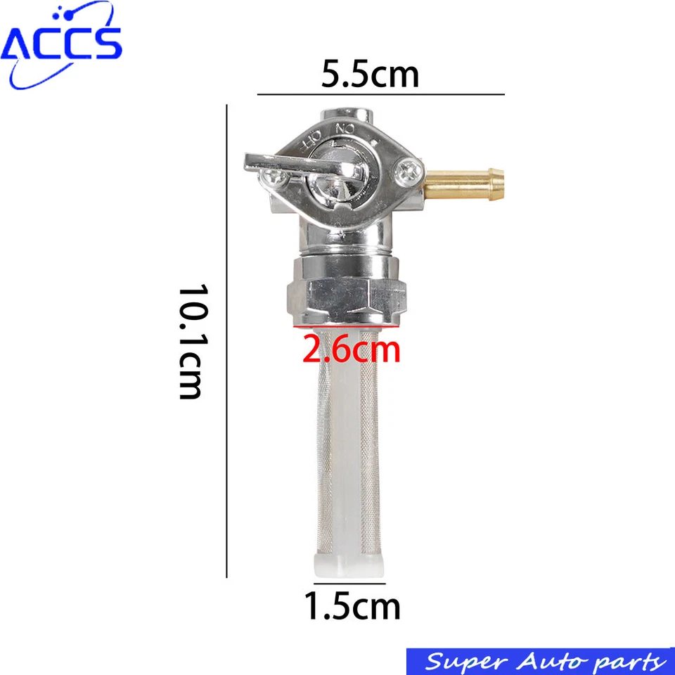Válvula de combustible de 22 mm Petcock grifo izquierdo apto para Harley Davidson Sportster 883 1000 Foto 2 de 4