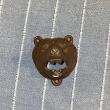 Wall Mount Grizzly Bear Bottle Opener Beer Soda Bar war Home Man Cave (in box)