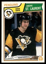 1983-84 O-Pee-Chee VTG OPC Hockey Andre St. Laurent Pittsburgh Penguins #286
